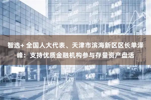 智选+ 全国人大代表、天津市滨海新区区长单泽峰：支持优质金融机构参与存量资产盘活