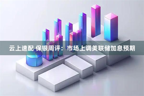 云上速配 保银周评：市场上调美联储加息预期