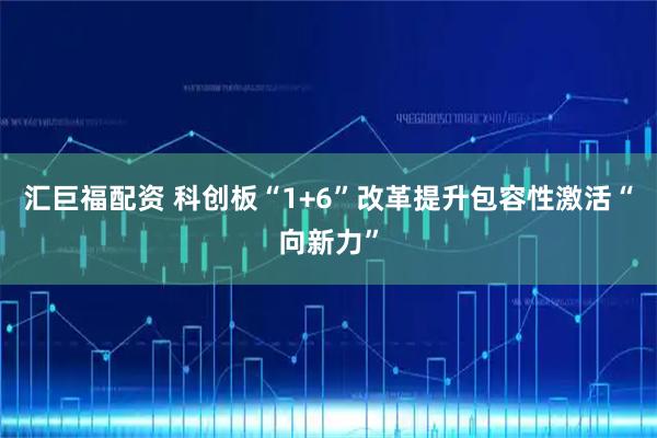 汇巨福配资 科创板“1+6”改革提升包容性激活“向新力”